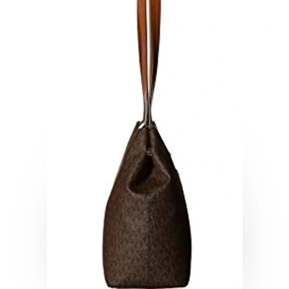 Michael Kors Meredith Medium Logo and Leather Tote Bag SEE DESCRIPTION - Picture 3 of 15